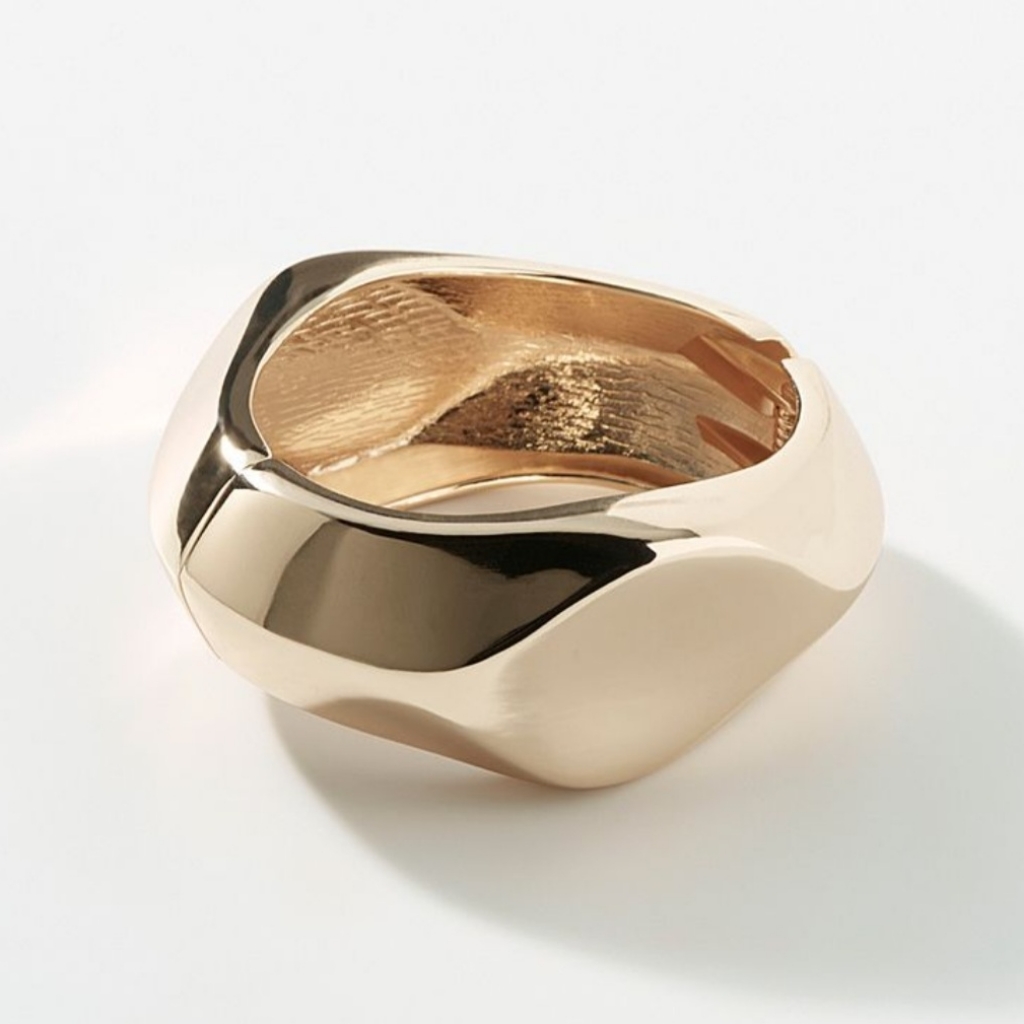 Nwt Banana Republic Chunky Organic Gold Cuff